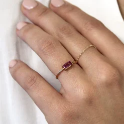 Anillo Baguette