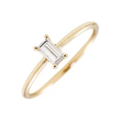 Anillo Baguette Diamante invertido