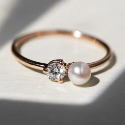 Anillo Dúo perla