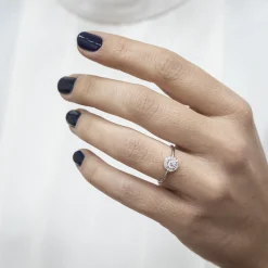 Anillo Rosetón Diamante