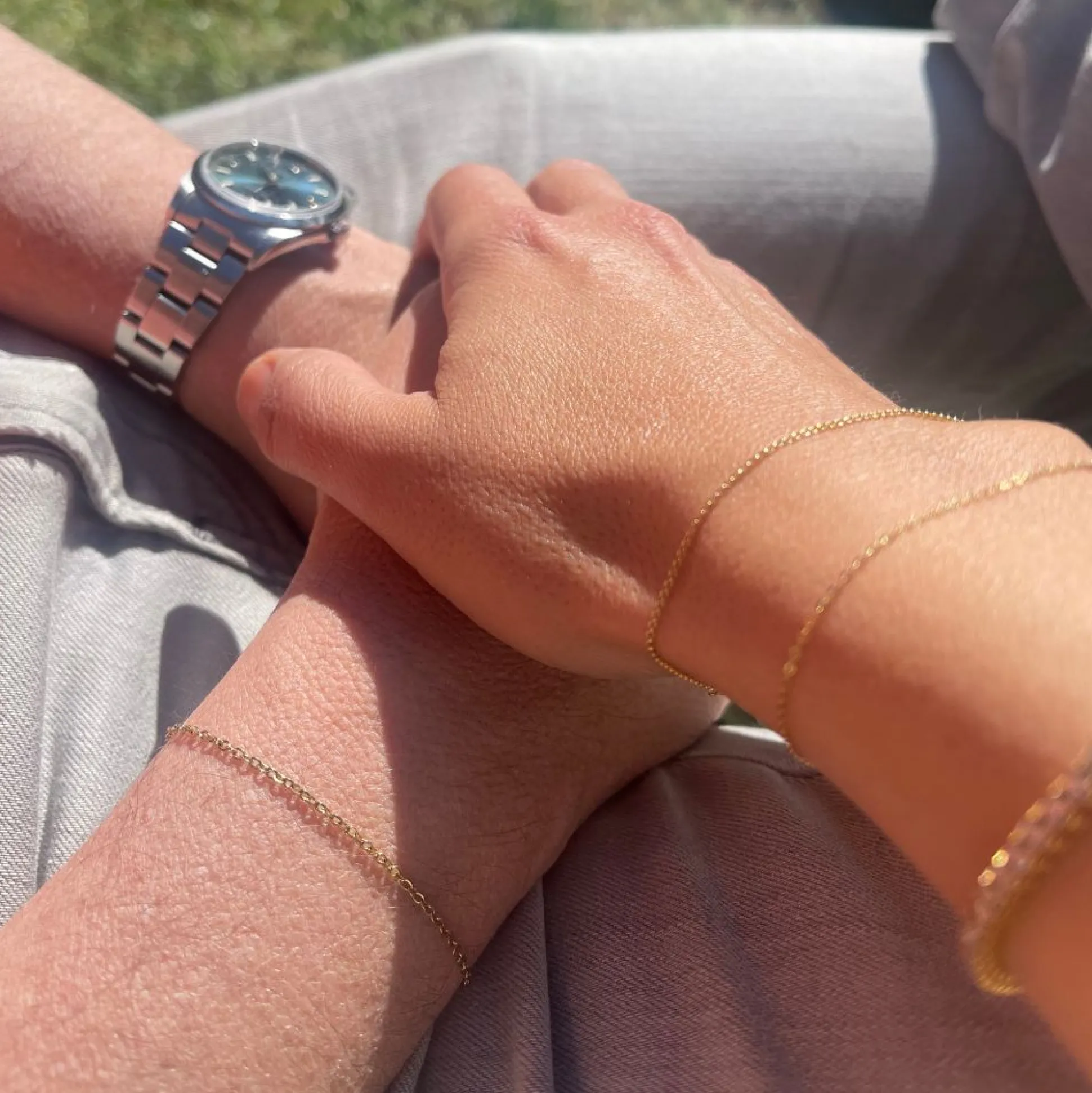 Brazalete Cadena Forzada Mujer S (cierre incluido)