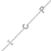 Brazalete Tres letras Diamantes Mini