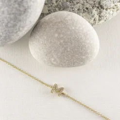 Brazalete Una letra Diamantes Mini