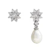 Pendiente Flor con Perla extraible