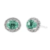 Pendiente rosetón oval Diamantes