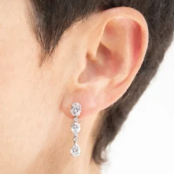 Pendientes Rabat Topacio Blanco