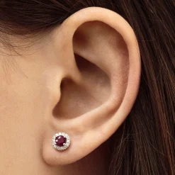 Pendientes Rosetón Diamantes