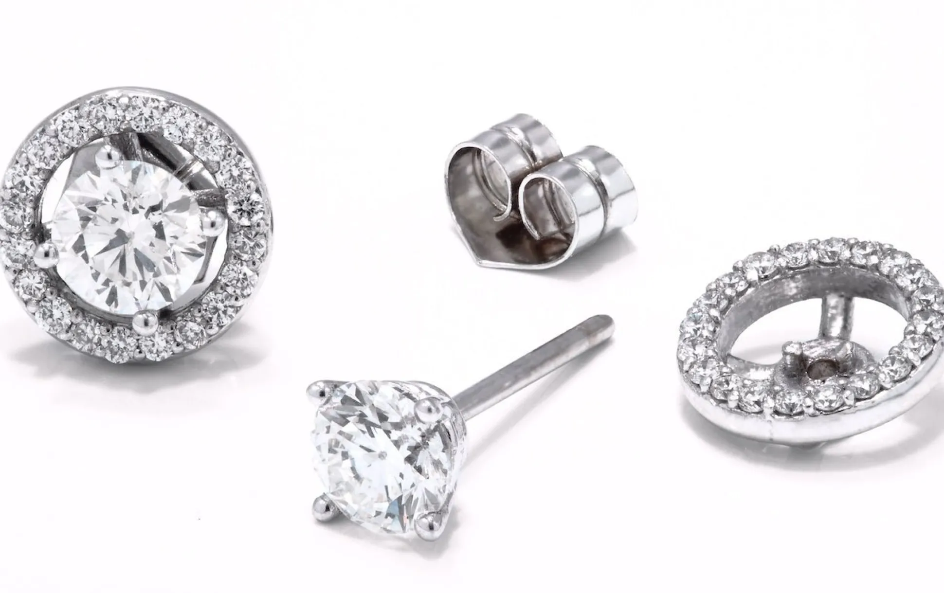 Pendientes Rosetones Boda (desmontables)