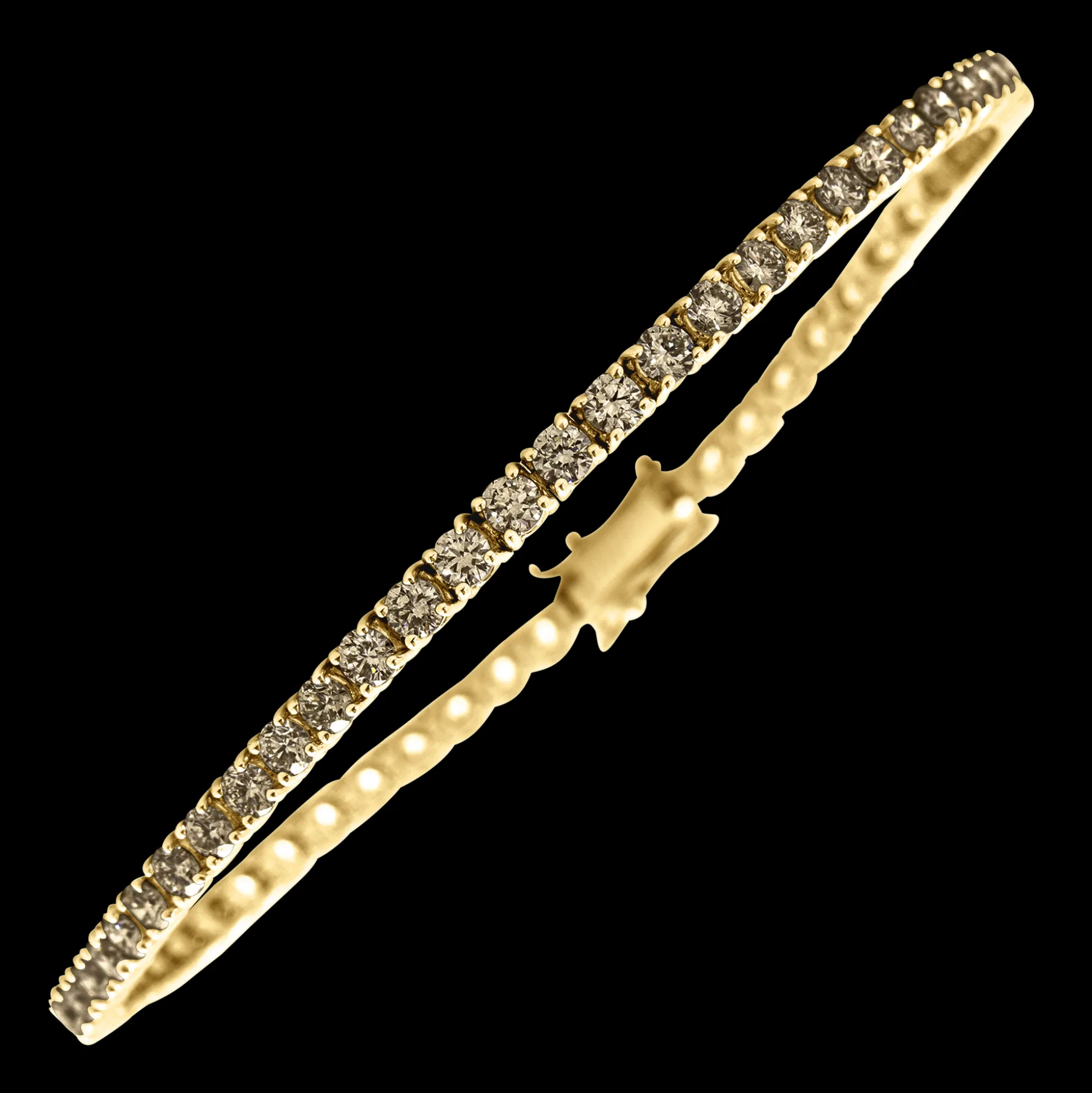 Riviere oro rosa Diamante Brown Personalizada
